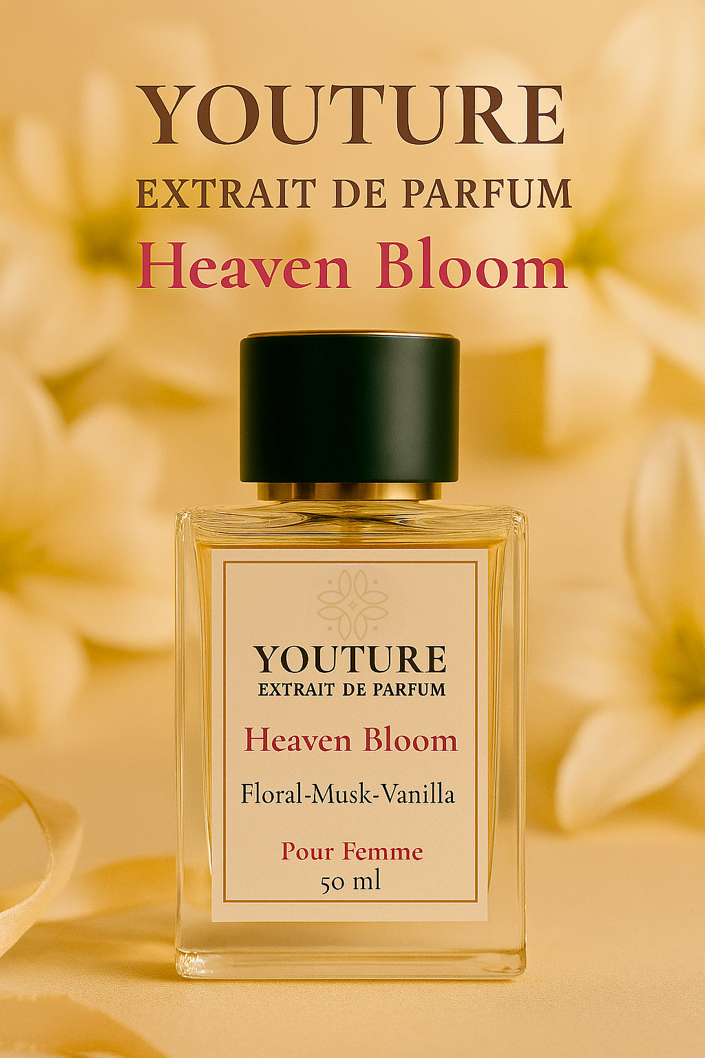 Heaven Bloom | Extrait de Parfum – Peony Petals & Soft Musk (50 ml)